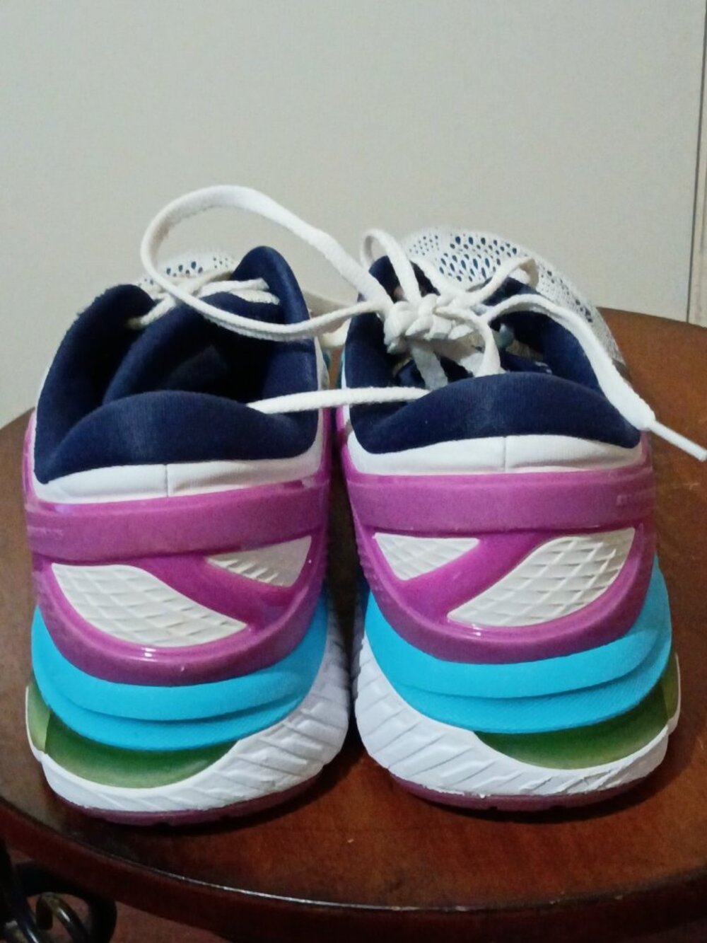 Asics Womens Gel Kayano 26 1012A457 White Running Shoes Sneakers Size 11 - Picture 10 of 14